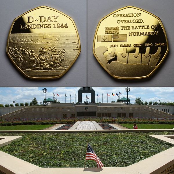 Limited Edition - D-DAY LANDINGS 1944 24ct Gold Commemorative Coin - Buy 1