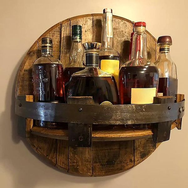 Bourbon whiskey barrel shelf - BUY 1