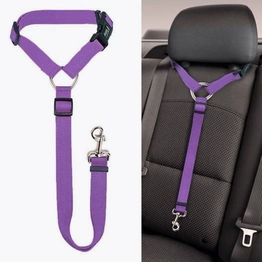 (🔥2023 HOT SALE ) - Adjustable Car Dog Leash（BUY 3 Free Shipping） - Purple