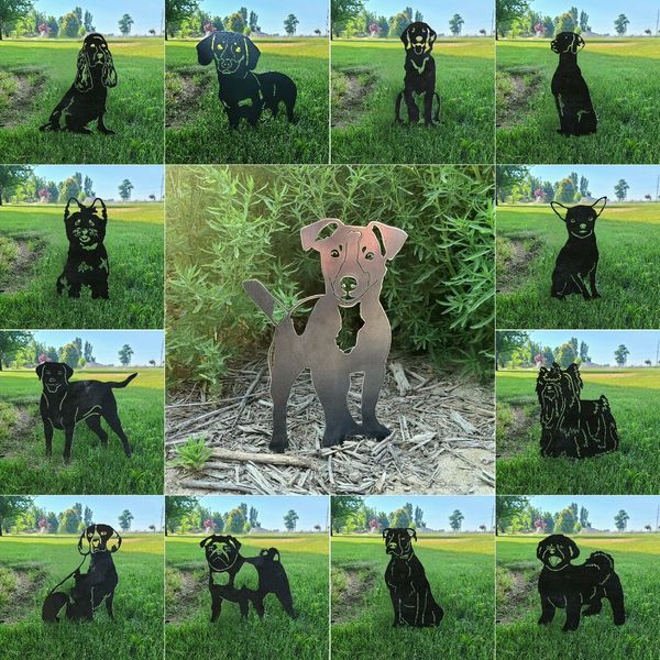 Garden Dogs Metal Silhouette👉👉