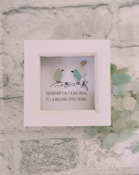 Friend Gift, seaglass art, best Friend Gift, seaglass