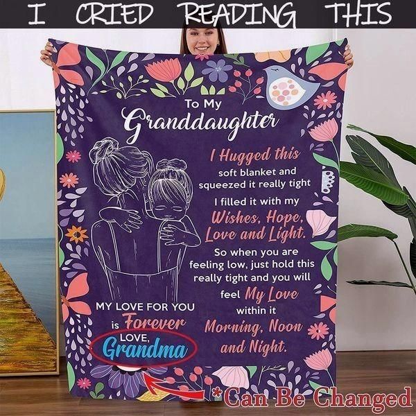 🎁Granddaughter's Gift-Sweet Words Blanket (49% OFF TODAY)