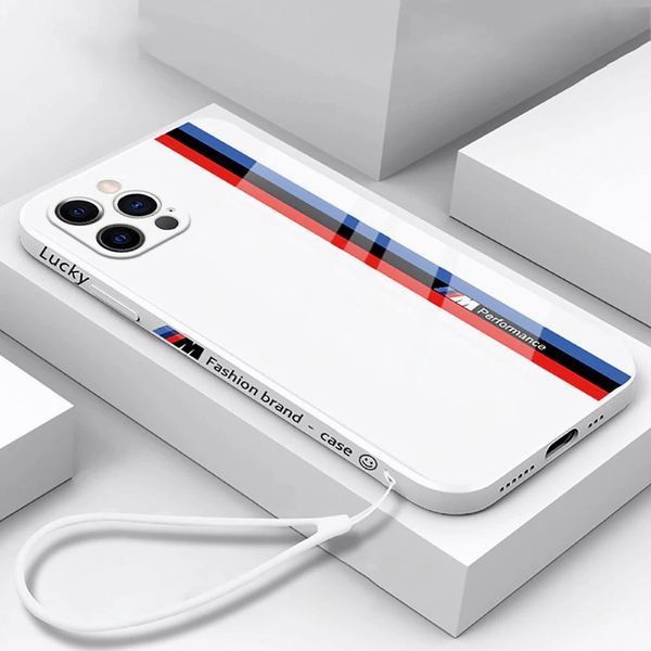 📱📱Hard Tempered Plating silicone Square Case for iPhone