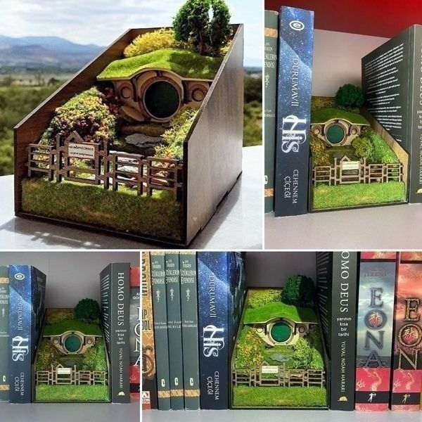 🔥Book Nook Book Shelf Insert Bilbo Baggins Home🔥-Buy 2 Free Ship