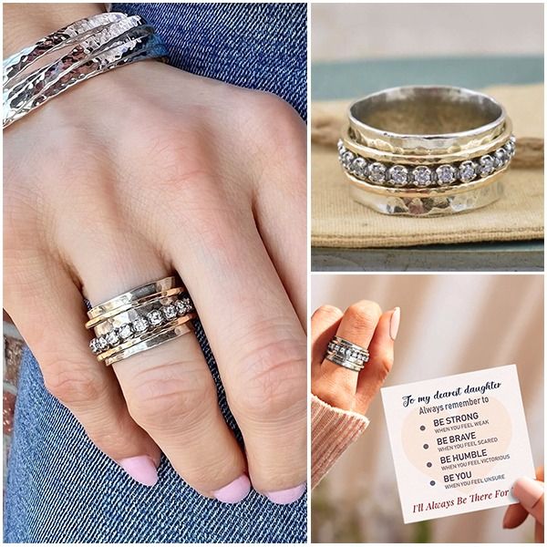 To My Dearest Daughter Anxiety Ring👩❤️👧''I'll Always Be Ther