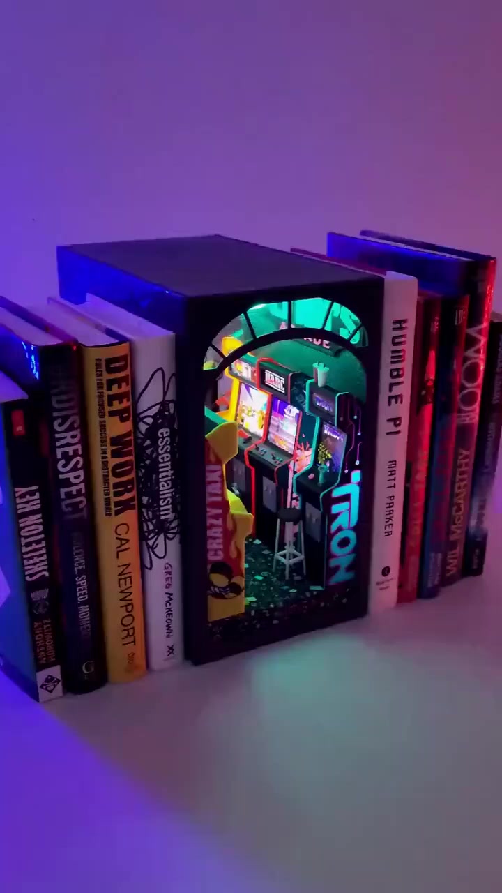 Flynn's Arcade Themed Booknook
