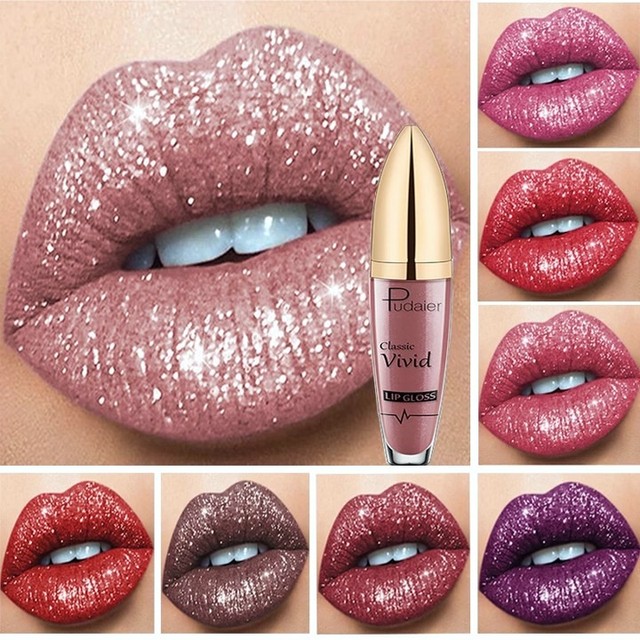 🎅Diamond Lip Gloss Matte To Glitter Liquid Lipstick Waterproof🎁