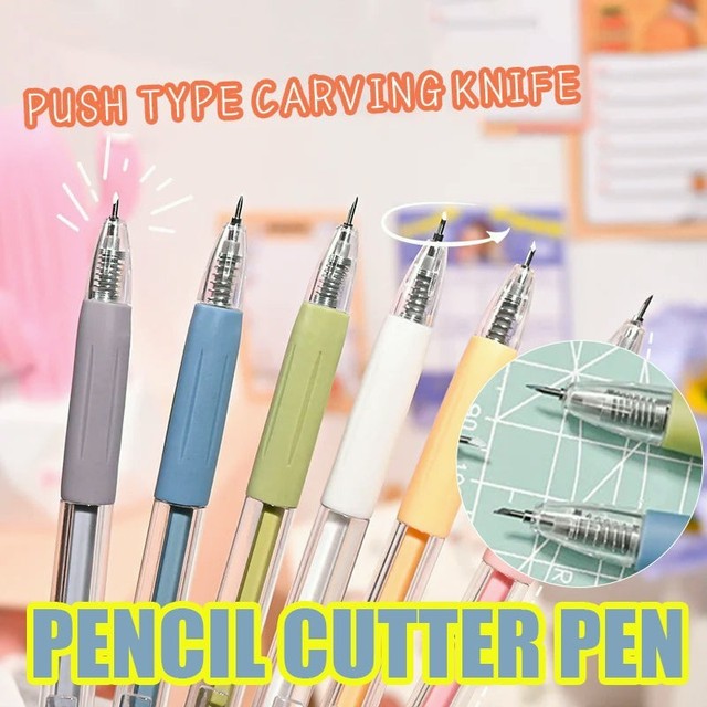 Cartoon Pattern Student Utility Knife Pen（6 Pcs)