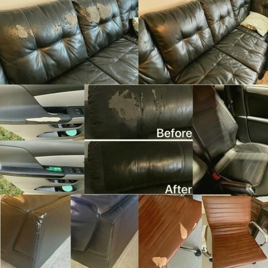 Self-Adhesive Leather Refinisher Cuttable Sofa Repair
