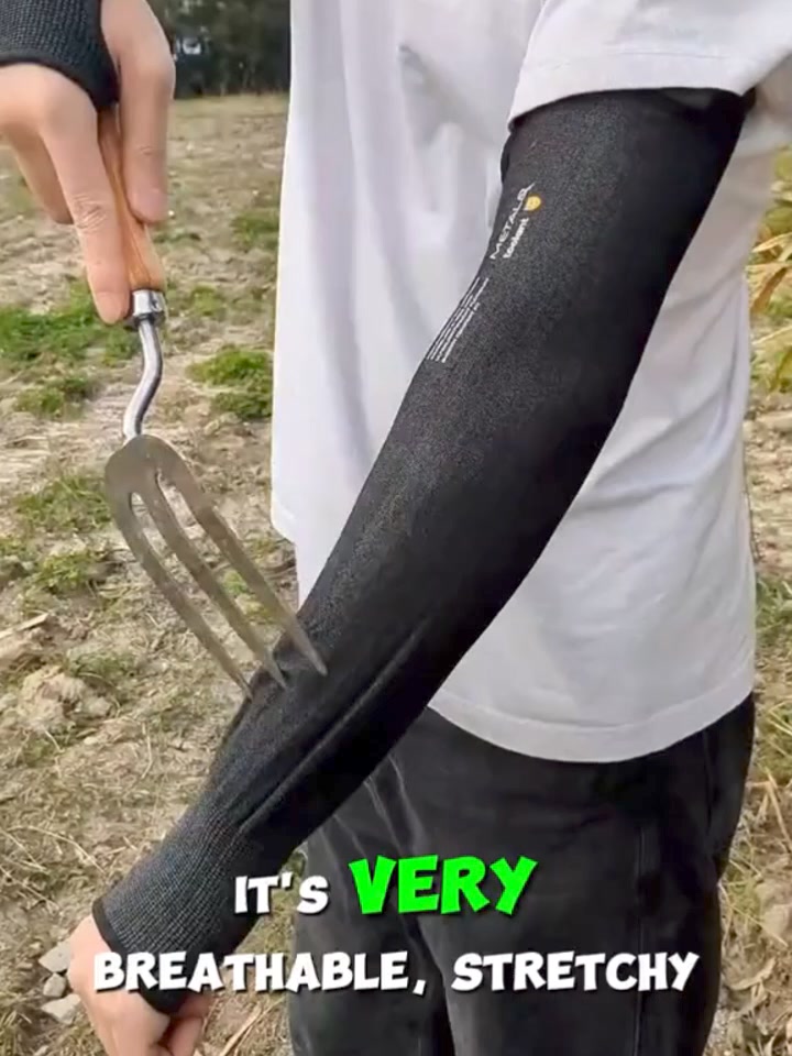 Cut Resistant Gardening Sleeves with Tumb Hole
