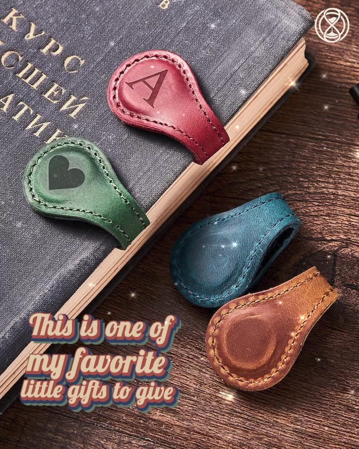 🔥Personalized Magnetic Leather Bookmark