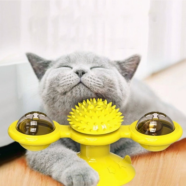 🔥🔥🔥 Interactive Windmill Cat Toys with Catnip